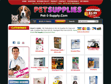 Tablet Screenshot of pet-i-supply.com
